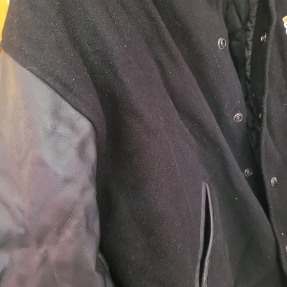 Reebok Superbowl XLIV  Jacket Size XL Saints vs Colts 2010 Black Quilted Logo - Picture 4 of 7